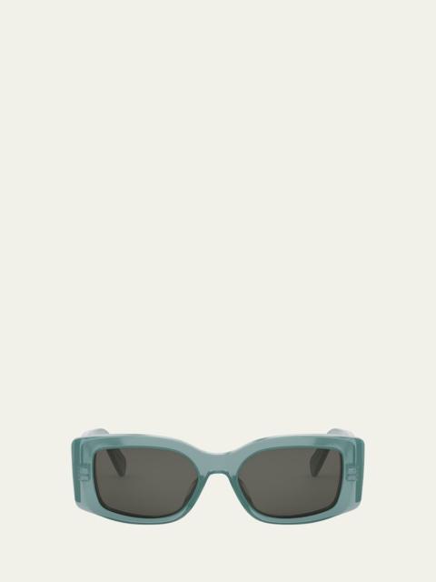 CELINE Triomphe Acetate Rectangle Sunglasses