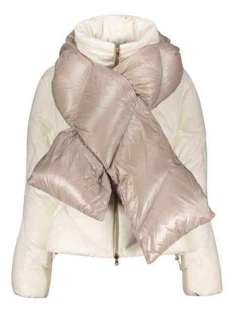Herno removable padded scarf jacket