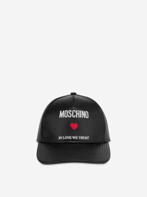 Moschino IN LOVE WE TRUST VISOR CAP