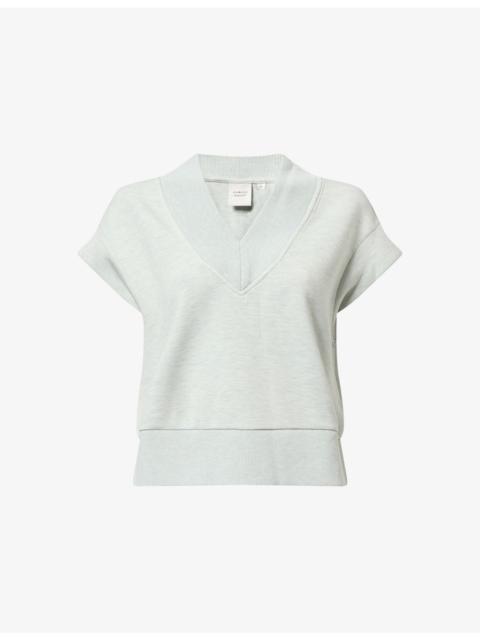 VARLEY Gracee DoubleSoft® V-Neck Woven Top