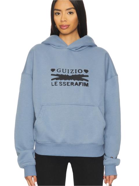 GUIZIO x REVOLVE x Le Sserafim Hearts Graphic Pull Over Hoodie