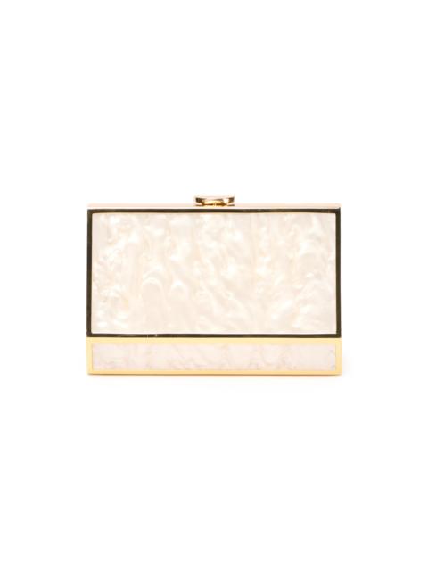 SIMKHAI Women's Maddox Marble-Finish Acrylic Convertible Clutch - Pearl