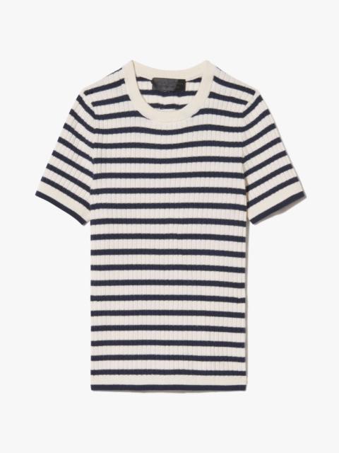 NILI LOTAN ALITA STRIPE CASHMERE SWEATER