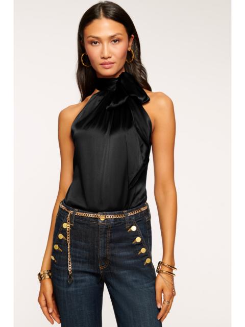 RAMY BROOK Lori Silk High Neck Tank Top