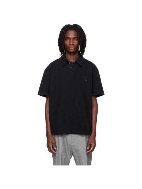 Wooyoungmi Black Back Logo Polo
