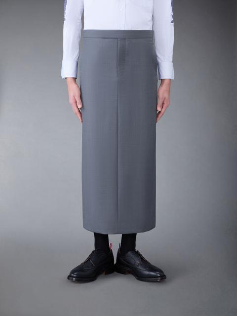 Thom Browne Super 120's Twill Low Rise Ankle Length Pencil Skirt
