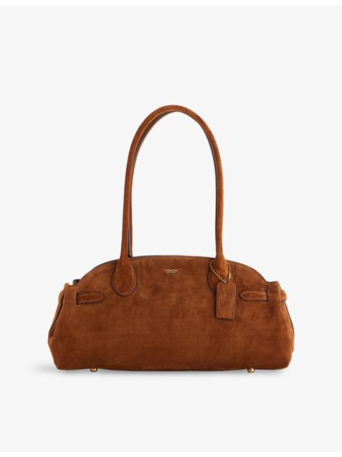 COACH Empire 34 Suede Shoulder Bag