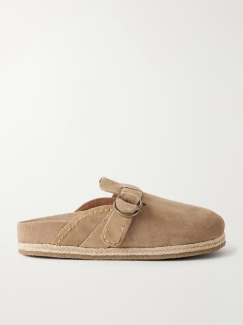 Polo Ralph Lauren Turbach Jute-Trimmed Suede Clogs