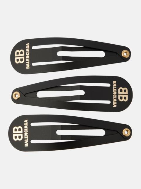 BALENCIAGA Holli BB set of 3 hair clips