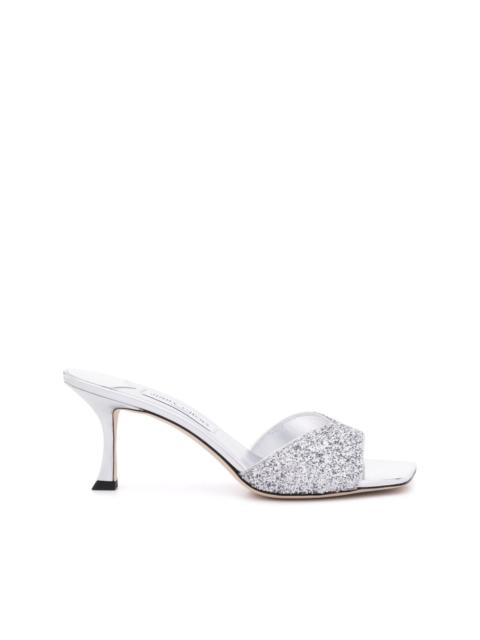 Skye 70mm glittery mules
