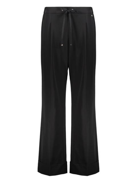 Herno flared drawstring trousers