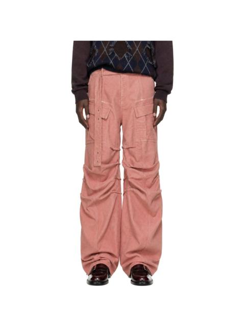 Y/Project Pink Gathered Cargo Pants