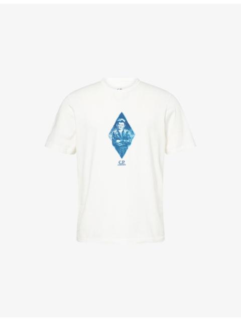 C.P. Company Diamond-Print Crewneck Cotton T-shirt
