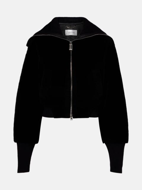Victoria Beckham Shearling bomber jacket