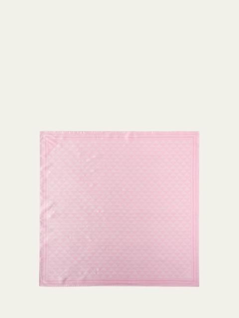 Prada Symbole Jacquard Silk Square Scarf