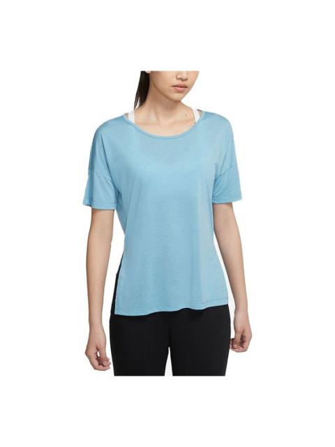 Nike (WMNS) Nike AS W NY DF LAYER SS Top CERULEAN CJ9327-424