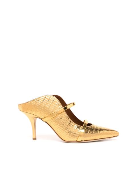 MALONE SOULIERS Maureen crocodile-effect mules