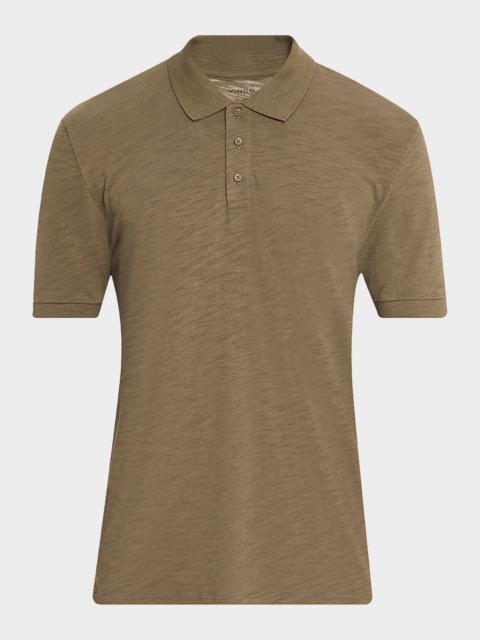 Vince Men's Cotton Heathered Polo Shirt