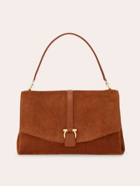Front flap handbag (L)