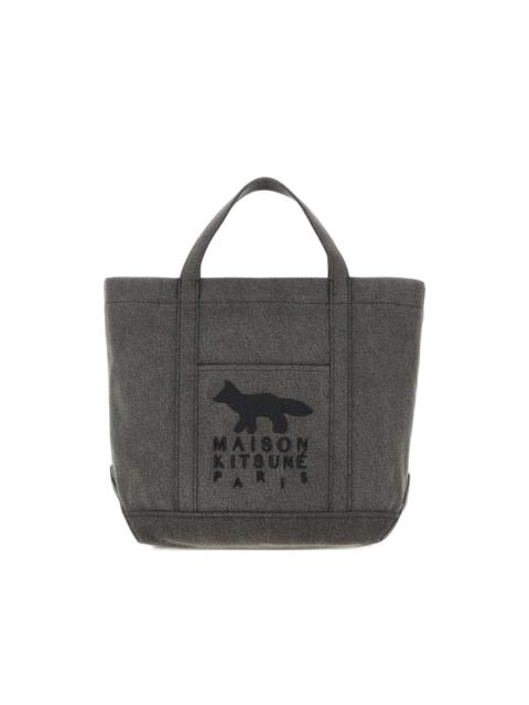 Maison Kitsuné logo-patch canvas tote bag