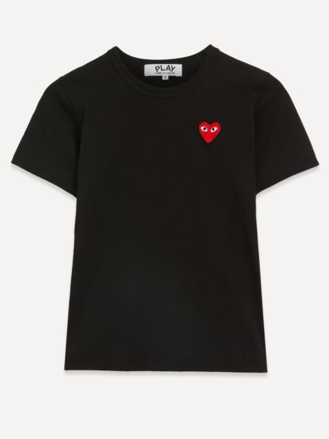 Comme des Garçons PLAY Black Heart Appliqué T-Shirt