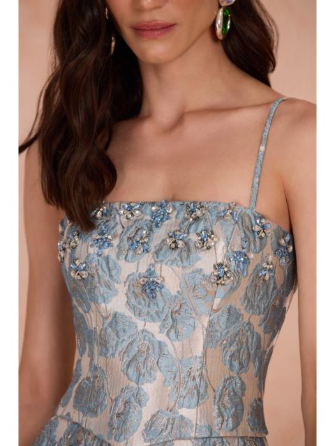 PatBO LUMA JACQUARD CORSET TOP