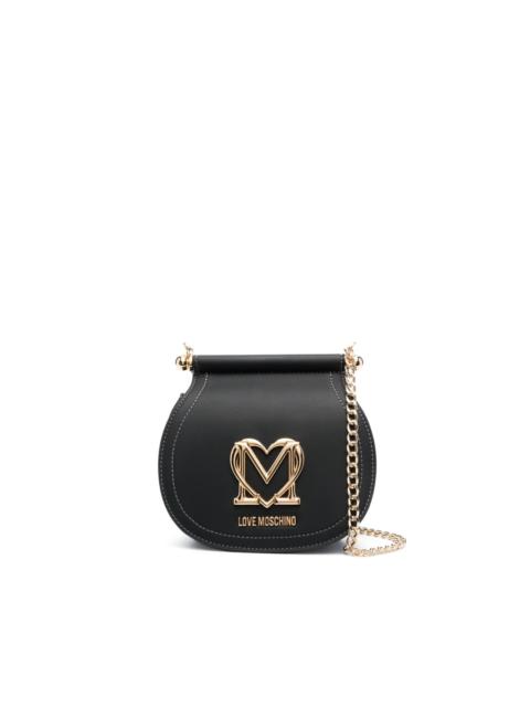 Moschino logo-plaque crossbody bag