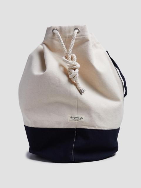 Nigel Cabourn Wild Bricks Canvas Duffle Bag Navy