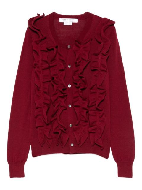 Comme des Garçons Comme des Garçons ruffled cardigan