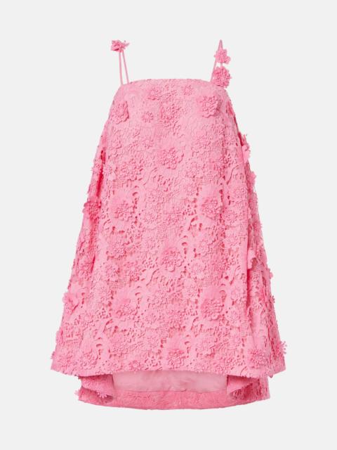 LEO LIN Fifi floral lace minidress