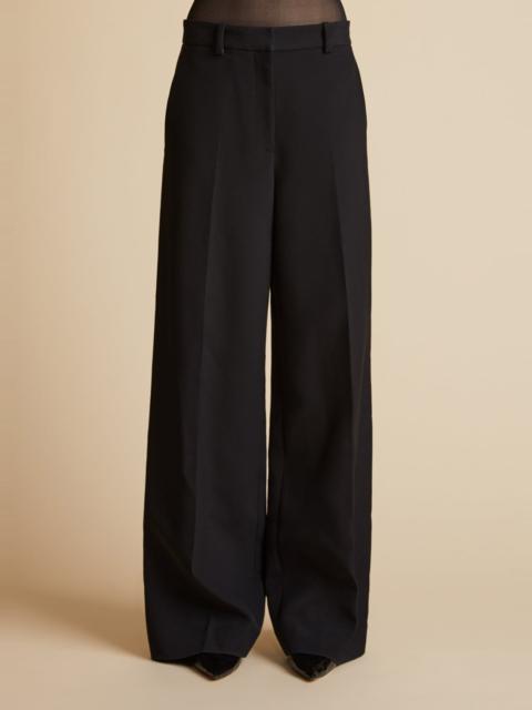 KHAITE The Bacall Pant in Black
