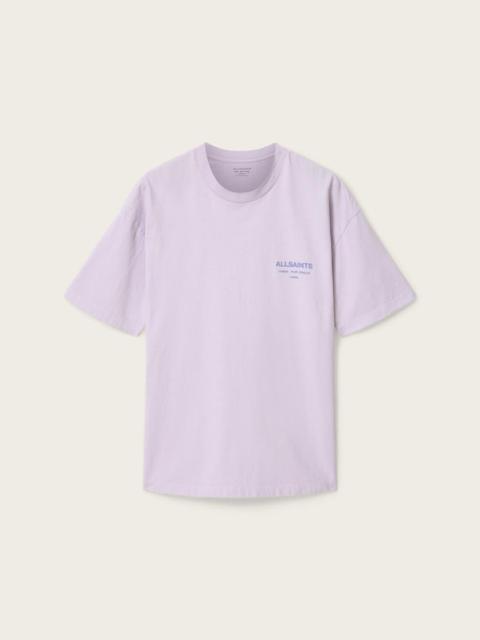 ALLSAINTS XANDER FLOCKED LOGO OVERSIZED T-SHIRT