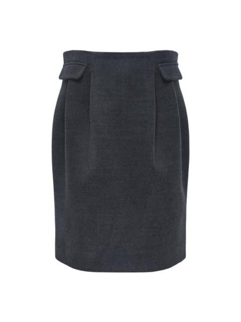 SHUSHU/TONG Decorative Flap Pocket Skirt