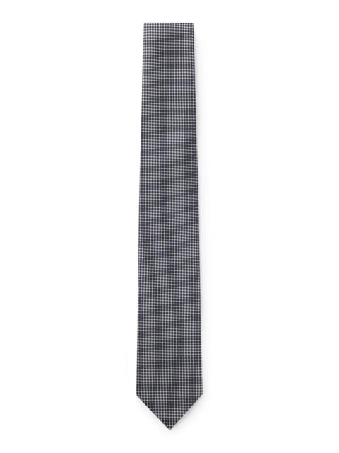 BOSS JACQUARD-PATTERN TIE IN SILK