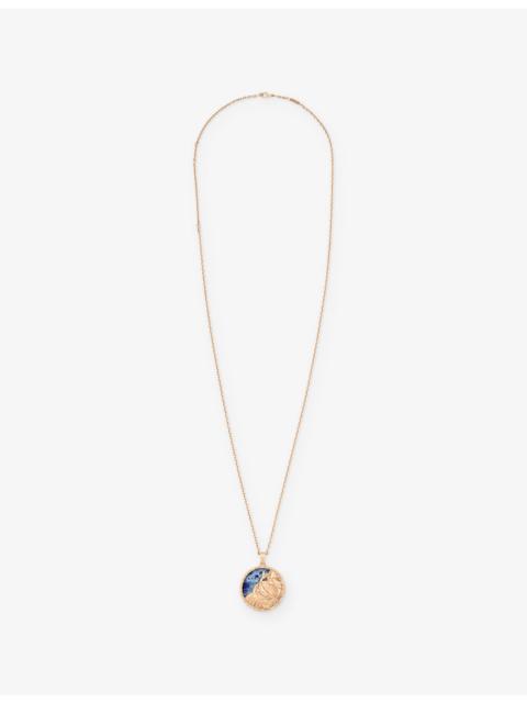 Van Cleef & Arpels Zodiaque Pisces 18ct Rose-Gold And Sodalite Pendant Necklace