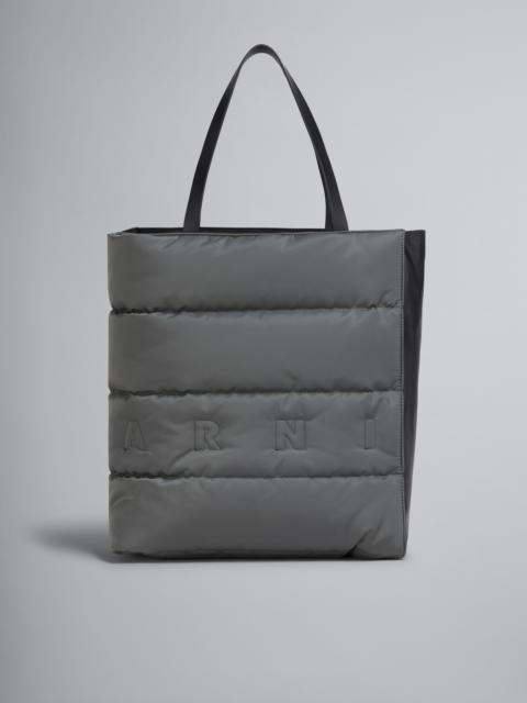 Marni MUSEO LARGE BAG IN GREY NYLON