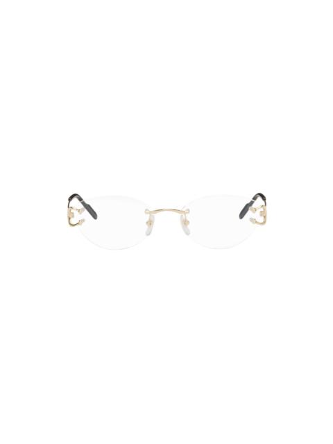 Cartier Gold Round Glasses