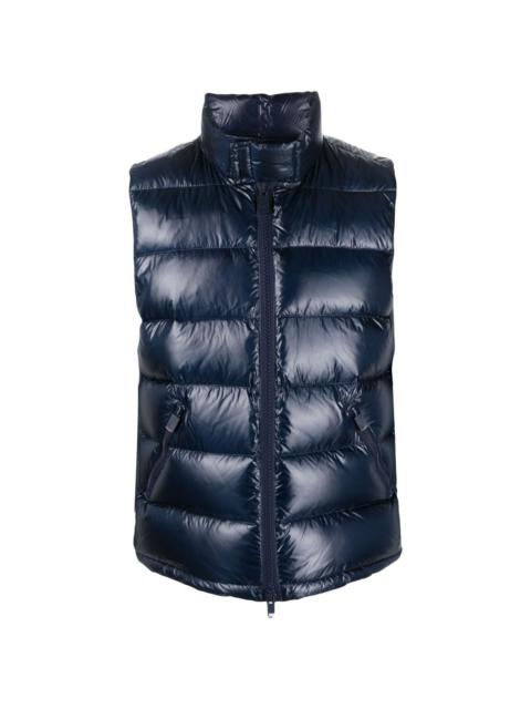 padded feather-down gilet