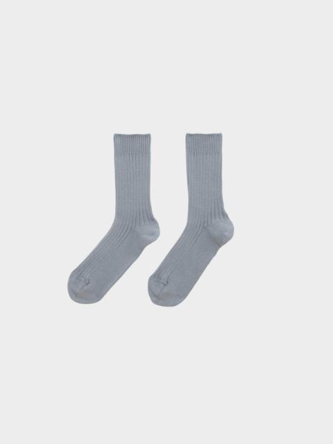BASERANGE Rib Overankle Socks - Organic Cotton Rib