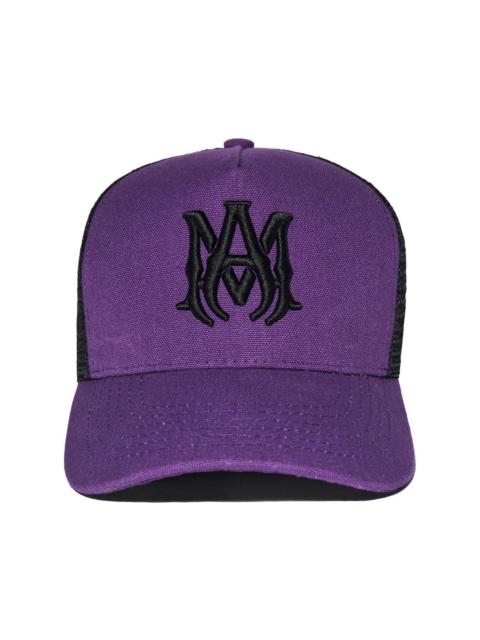 AMIRI logo-patch trucker cap