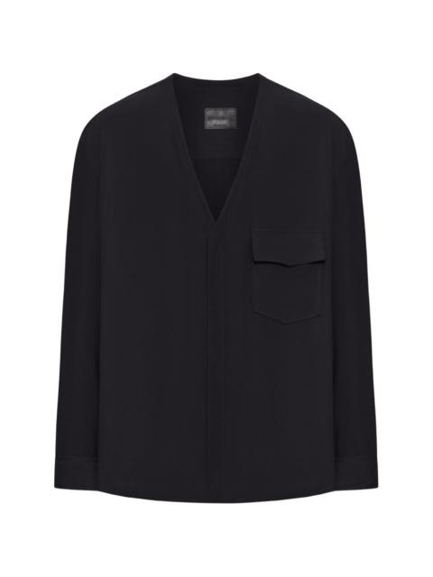GIORGIO ARMANI pocket V-neck jacket