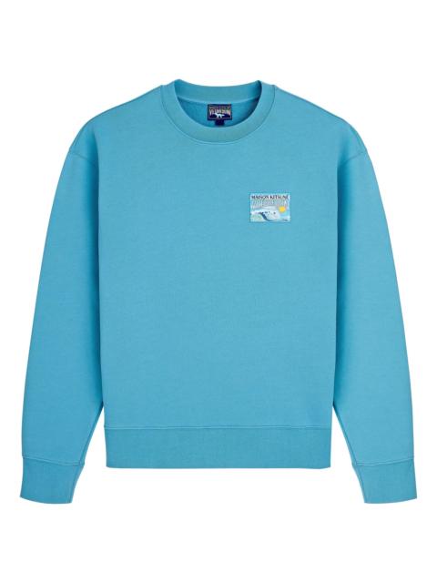Vilebrequin Men's x Maison Kitsuné Waves Cotton Sweatshirt - Breeze
