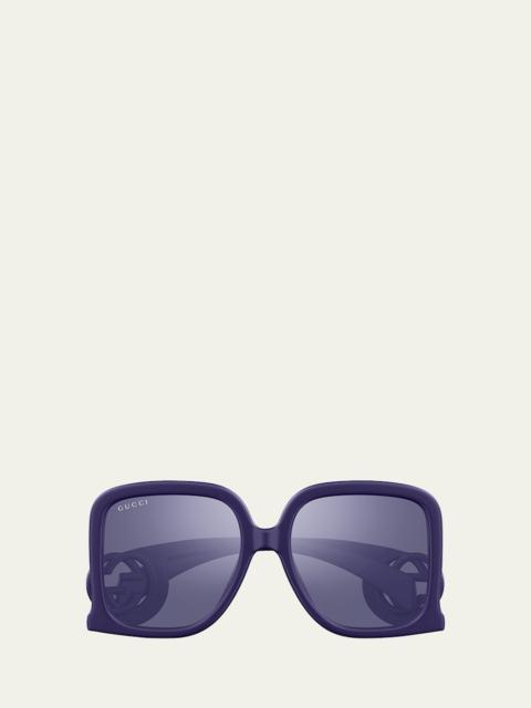 GUCCI Gradient GG1326S Square Plastic Sunglasses