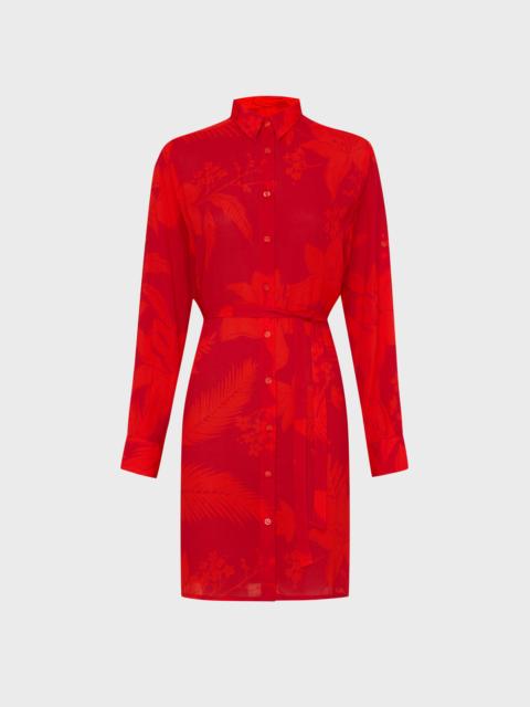 Vilebrequin Women Viscose Shirt Dress Flower Power