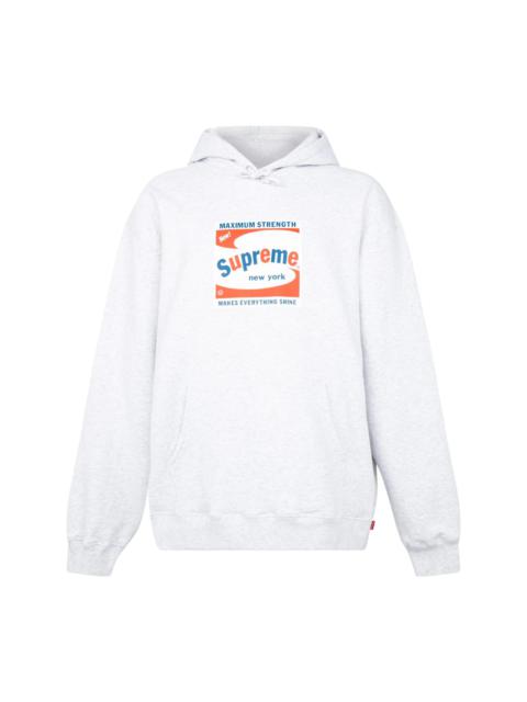 Shine logo-print hoodie