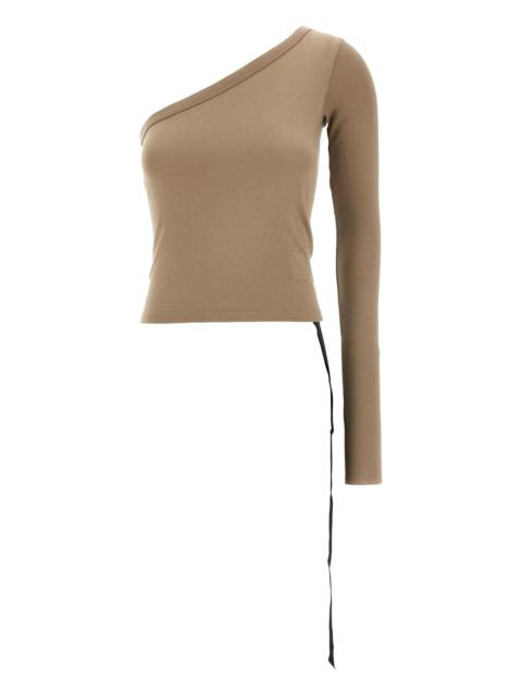 Rick Owens Drkshdw Ziggy Asymmetric-neckline T-shirt