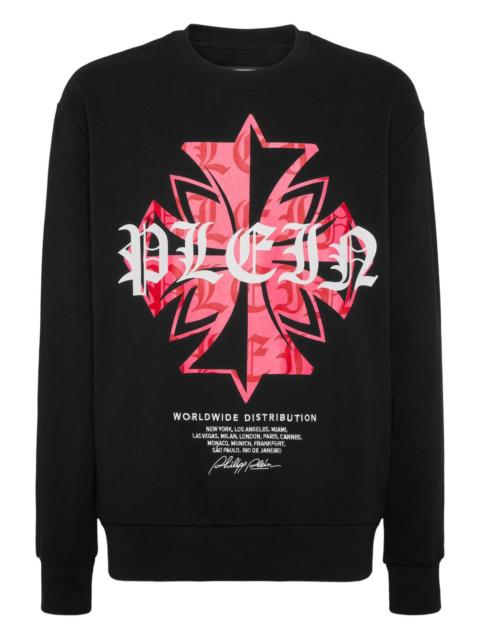 PHILIPP PLEIN crest-print sweatshirt