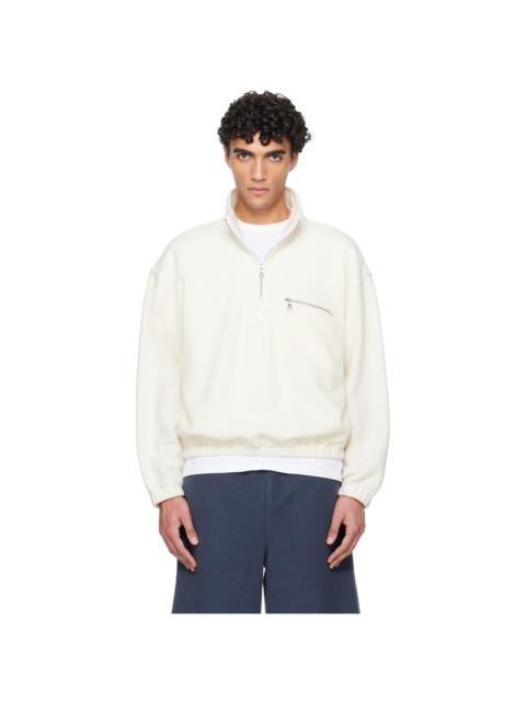 RIER White Fleece Sweater