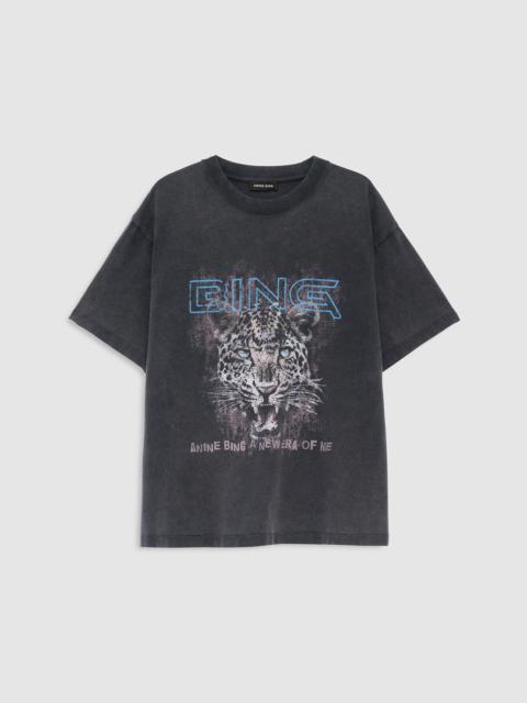 ANINE BING Cade Tee Leo Muse - Washed Black