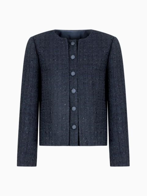 EMPORIO ARMANI LUREX TWEED JACKET